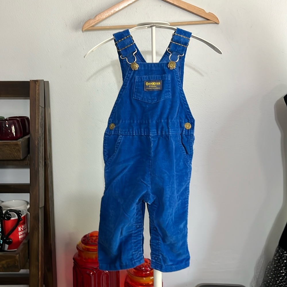 Vintage OshKosh B'gosh Blue Corduroy Overalls